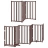 Barrière pour chien porte pliable 12 panneaux bois de peuplier 569647569647