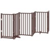 Barrière pour chien porte pliable 12 panneaux bois de peuplier 569647569647