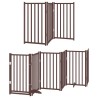 Barrière pour chien porte pliable 9 panneaux bois de peuplier 569648569648