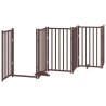 Barrière pour chien porte pliable 9 panneaux bois de peuplier 569648569648