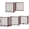 Barrière pour chien porte pliable 15 panneaux bois de peuplier 569649569649