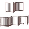 Barrière pour chien porte pliable 12 panneaux bois de peuplier 569650569650
