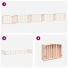 Barrière pour chien porte pliable 10 panneaux bois de peuplier 569652569652