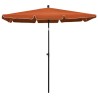 Parasol de jardin avec mât 210x140 cm Terre cuite 569657569657