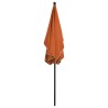 Parasol de jardin avec mât 210x140 cm Terre cuite 569657569657