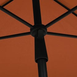 Parasol de jardin avec mât 210x140 cm Terre cuite 569657569657