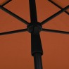 Parasol de jardin avec mât 210x140 cm Terre cuite 569657569657