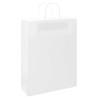 Sacs en papier 250 pcs avec poignées blanc 32x12x42 cm 569659569659
