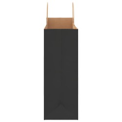 Sacs en papier 250 pcs avec poignées noir 32x17x44 cm 569662569662