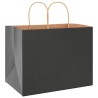 Sacs en papier 250 pcs avec poignées noir 32x22x24 cm 569664569664