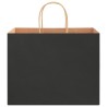 Sacs en papier 250 pcs avec poignées noir 32x22x24 cm 569664569664