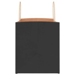 Sacs en papier 250 pcs avec poignées noir 32x22x24 cm 569664569664