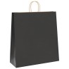 Sacs en papier 250 pcs avec poignées noir 45x17x48 cm 569665569665