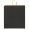 Sacs en papier 250 pcs avec poignées noir 45x17x48 cm 569665569665