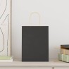 Sacs en papier 250 pcs avec poignées noir 21x11x28 cm 569669569669