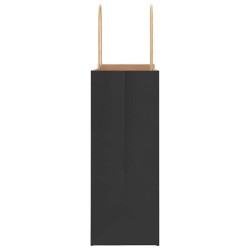 Sacs en papier 250 pcs avec poignées noir 21x11x28 cm 569669569669