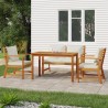 Ensemble à manger de jardin 4 pcs coussins Bois acacia 569674569674