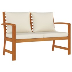Ensemble à manger de jardin 4 pcs coussins Bois acacia 569674569674