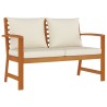 Ensemble à manger de jardin 4 pcs coussins Bois acacia 569674569674