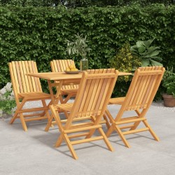 Ensemble à manger de jardin 5 pcs Bois de teck massif 569676569676