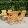 Ensemble à manger de jardin 5 pcs Bois de teck massif 569676569676