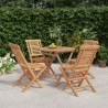 Ensemble à manger de jardin 5 pcs Bois de teck massif 569679569679