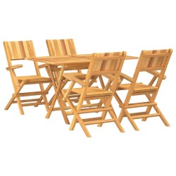 Ensemble à manger de jardin 5 pcs Bois de teck massif 569680569680
