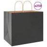 Sacs en papier 250 pcs avec poignées noir 32x22x28 cm 569682569682