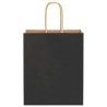 Sacs en papier 250 pcs avec poignées noir 18x8x22 cm 569683569683