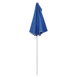 Demi-parasol de jardin avec mât 180x90 cm bleu azuré 569684569684