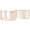 Barrière pour chien porte pliable 10 panneaux bois de peuplier 569685569685