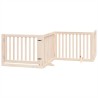 Barrière pour chien porte pliable 8 panneaux bois de peuplier 569690569690