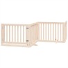 Barrière pour chien avec porte pliable 6 panneaux bois peuplier 569692569692