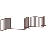 Barrière pour chien porte pliable 8 panneaux bois de peuplier 569698569698