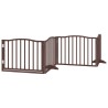 Barrière pour chien porte pliable 10 panneaux bois de peuplier 569699569699