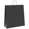 Sacs en papier 50 pcs avec poignées noir 45x17x48 cm 569704569704