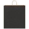 Sacs en papier 50 pcs avec poignées noir 45x17x48 cm 569704569704