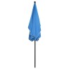 Parasol de jardin avec mât 210x140 cm Bleu azuré 569706569706