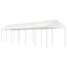 Belvédère avec toit blanc 13,38x2,28x2,69 m polyéthylène 569707569707