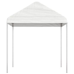 Belvédère avec toit blanc 13,38x2,28x2,69 m polyéthylène 569707569707