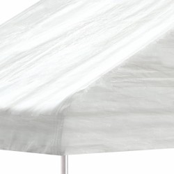 Belvédère avec toit blanc 13,38x2,28x2,69 m polyéthylène 569707569707