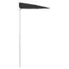Demi-parasol de jardin avec mât 180x90 cm noir 569708569708