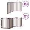 Barrière pour chien porte pliable 10 panneaux bois de peuplier 569710569710