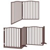 Barrière pour chien porte pliable 10 panneaux bois de peuplier 569710569710
