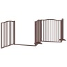 Barrière pour chien porte pliable 10 panneaux bois de peuplier 569710569710