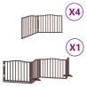 Barrière pour chien porte pliable 12 panneaux bois de peuplier 569711569711