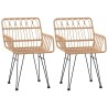 Ensemble à manger de jardin 3 pcs Résine tressée 569724569724