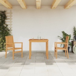 Ensemble à manger de jardin 3 pcs Bois de teck massif 569737569737
