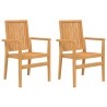 Ensemble à manger de jardin 3 pcs Bois de teck massif 569737569737