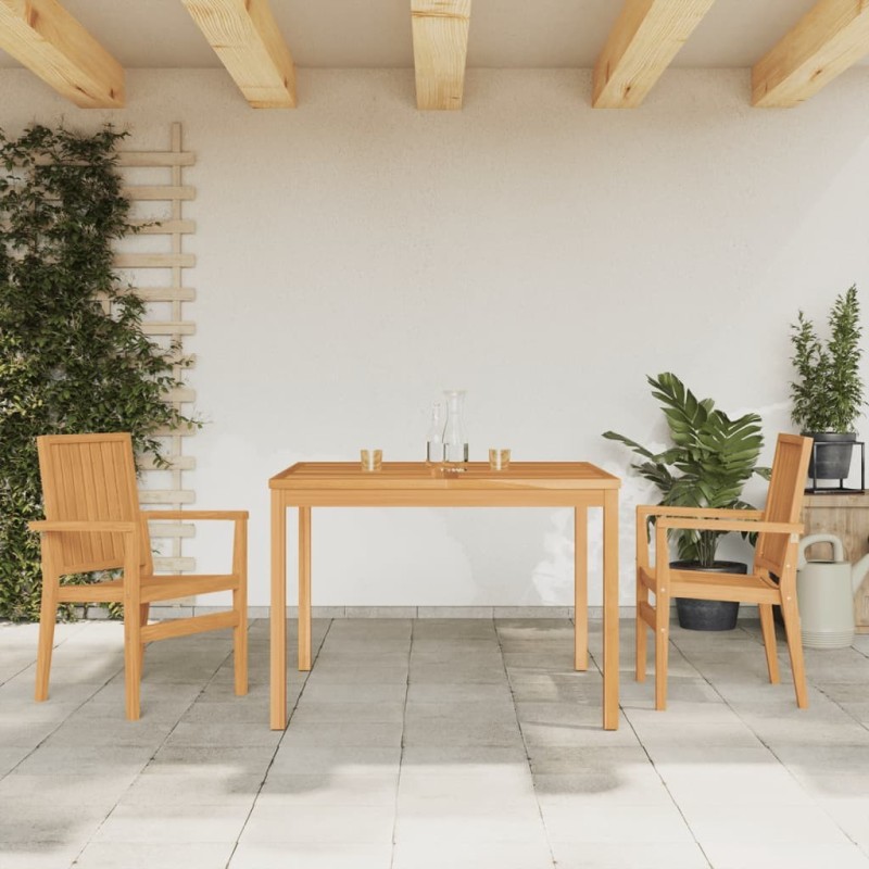 Ensemble à manger de jardin 3 pcs Bois de teck massif 569738569738